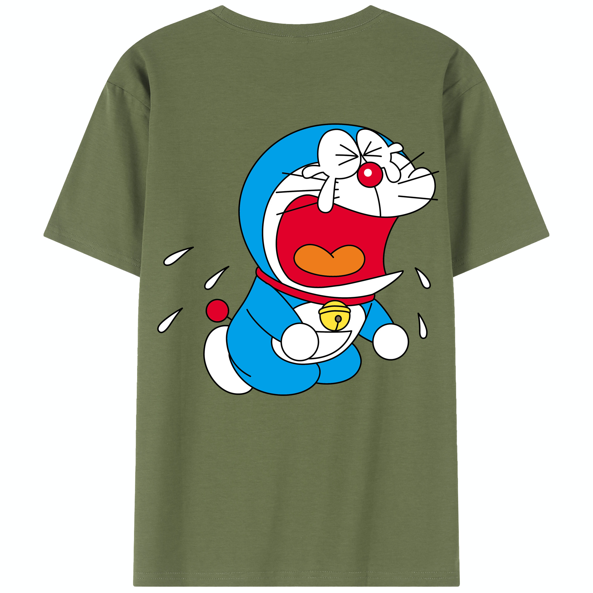 （画像用） ドラえもん Doraemon 綿100％半袖Tシャツ（背面プリント）